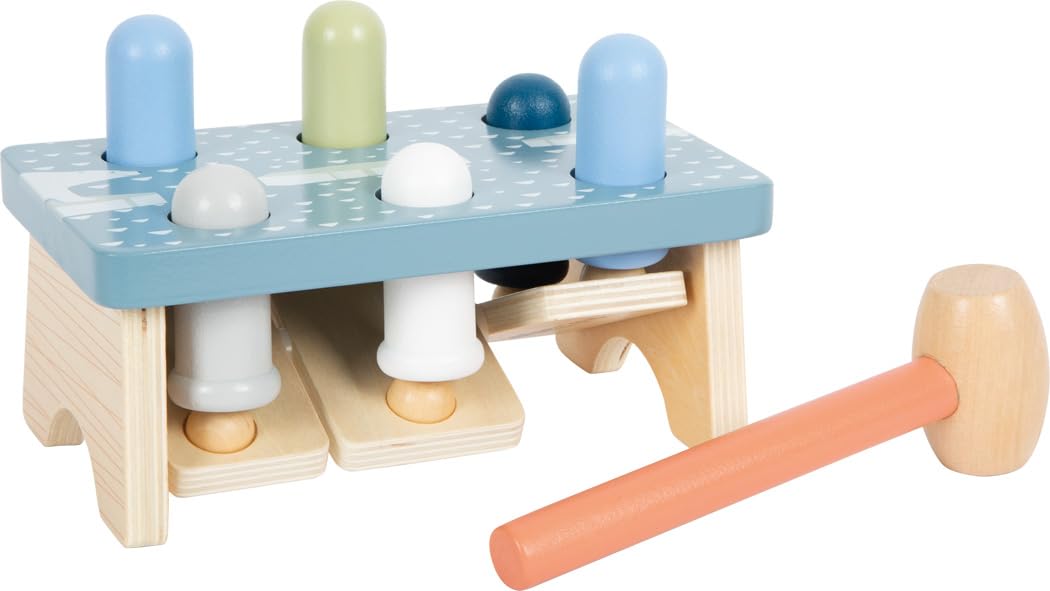Small Foot Hammering Game Arctic made of FSC® 100%-certified wood, hammer bench for kids aged 1+ years old, 12448