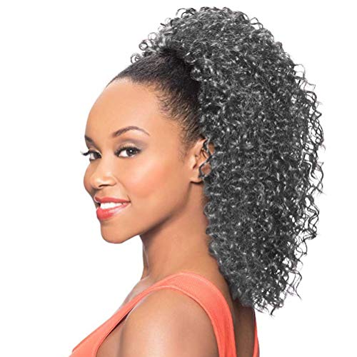Foxy Silver (Ds13) - Heat Resistant Fiber Ponytail in 34