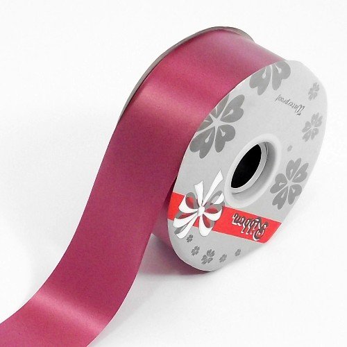 Gifts To You 90m Roll Florist Ribbon - Florist / Wedding / Craft / Flower Poly Ribbon 100 Yards 2 inch - 20 Colours (Burgundy)