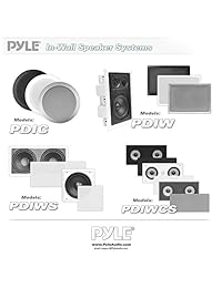 Pyle PDIC60   Altavoz de pared y techo doble de 6,5 pulgadas Estándar 6.5 pulgadas Blanco