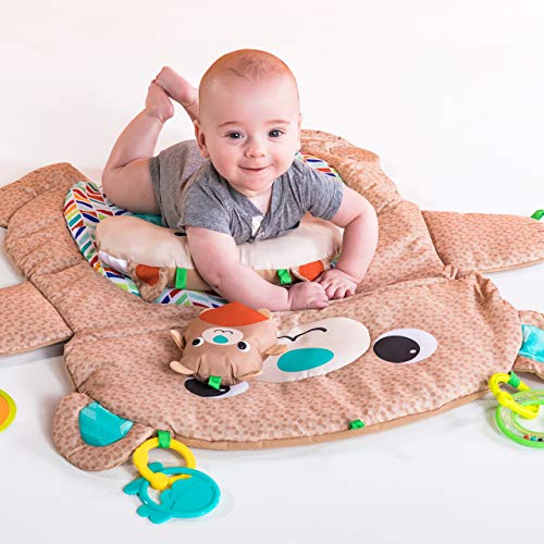 bright starts tummy time prop & play bear