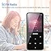 RUIZU D10 MP3 Player with Bluetooth 4.1, 8G Portable Lossless Sound Metal Music Player with Touch Button 2.4'' Screen, FM Radio Voice Recorder, Video Playback, Music Speaker, Support Up to 128 GB