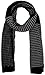 Simplicity Men's Two-Toned Ribbed Stripe Knit Hat and Scarf Set