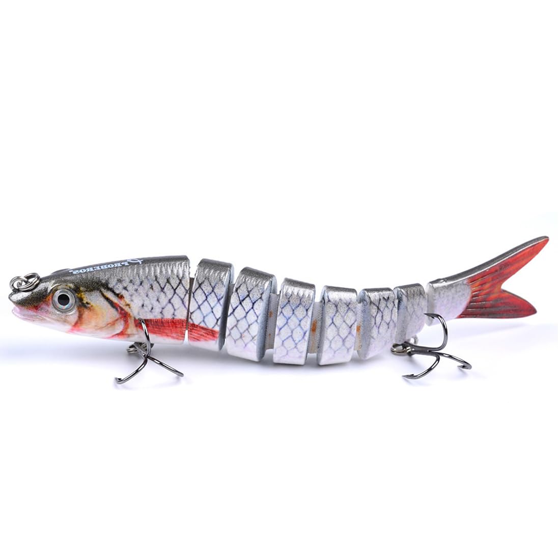 Fishing Accessories - Fishing for Pike, Bass and Trout Multi-Section Freshwater and Saltwater Swimbaits, Swinging Rubber Swimbaits Multi-Section Swinging Model A