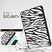 Fire 7 2015 Case, Pandawell Hybrid Heavy Duty Rugged Shockproof Cover for Amazon Fire (5th Generation - 2015 release) 7.0 Inch Tablet - Zebra Strip