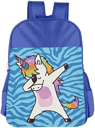 Dabbing Unicorn Child 4-15 Age Backpacks Back To School (Blue)