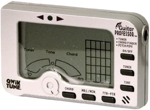 Qwik Tune Guitar Professor All-in-One Tuner, Chord Finder & Pitch Pipe
