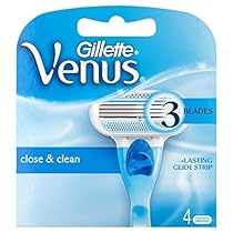 Gillette Venus Original Women's Razor Blade Refills, 4 Count, Womens Razors / Blades