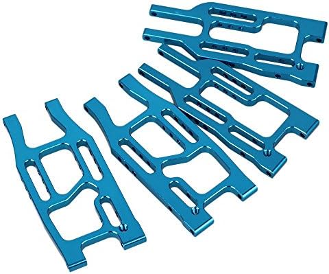 Yiguo Aluminum Front Rear Suspension Arm for HPI 1:10 BULLET3.0ST / MT / WR8 RC Truck Blue Set of 4