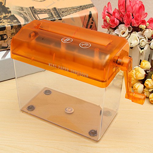 CoCocina Mini Plastic Quilling Fringer Cutting Tool DIY Handmade Paper Craft Machine Supplies -Orange
