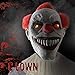 XIAO MO GU Latex Halloween Party Cosplay Face Mask Clown Costumes Mask (Red hair) (red)