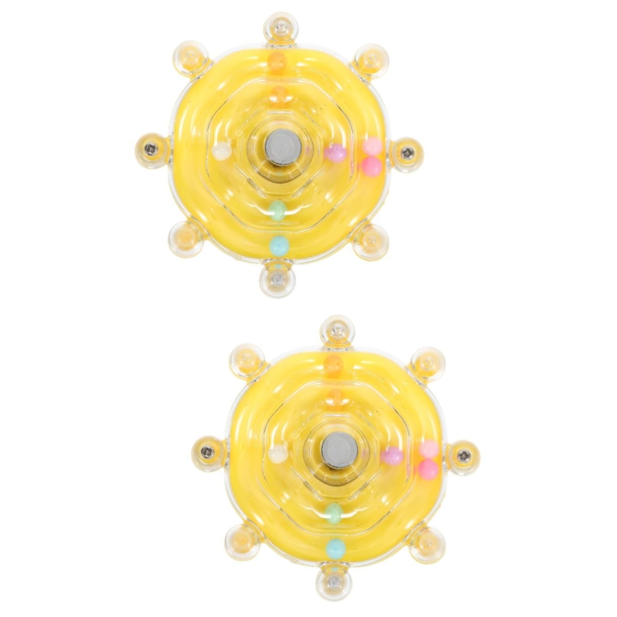 Hohopeti 2pcs Interactive Bird Wheel Toy for Parrots Wear-resistant Chewing and Exercise Toy for Cage Birds Hanging Perch for Fun and Exploration
