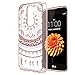 LG Tribute 5 / LG K7 / LG Treasure LTE Clear Case With HD Screen Protector, AnoKe [Scratch Resistant] Colors Totem Mandala Flower Ultra Slim Acrylic Hard TPU Bumper For LG K7 TM CH Rose Gold