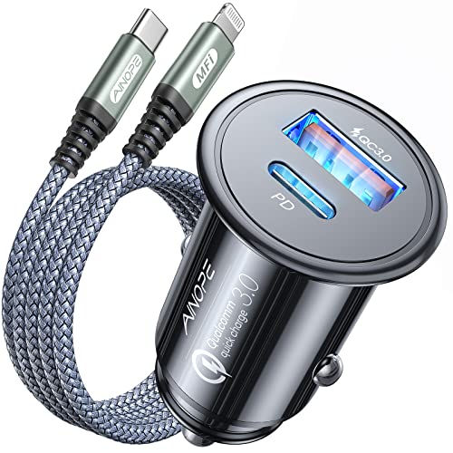 AINOPE 54W for iPhone Car Charger Port Fast Charging【Apple MFi