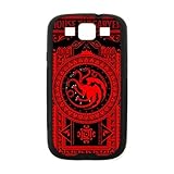 Fashion Coolest Funny Game of Thrones House Targaryen Samsung Galaxy S3 I9300 Case Cover TPU Laser Technology Red HD pic Picture