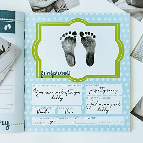 Bobee Baby Journal Memory Book, Memories Made Simple, an Adorable Keepsake Helping Busy Parents Document Important milestones