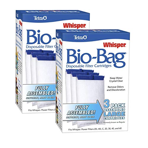 Tetra Whisper Assembled Bio-bag Filter Cartridges, Large, 6-Count