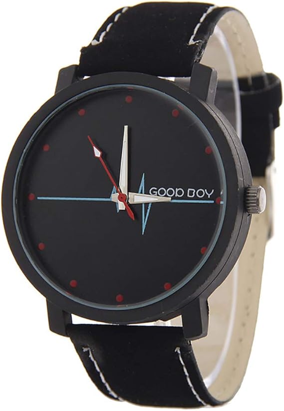 Amazon Zoooom ユニーク 心音 ハート ビート デザイン ウォッチ 腕 時計 クォーツ フェイク レザー バンド ファッション カジュアル メンズ レディース 男性 女性 男 女 兼 用 ブラック Zm Watch581 Bk メンズ腕時計 腕時計 通販