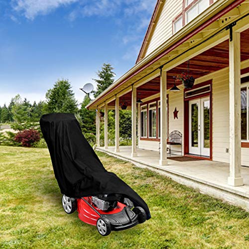 Lawn Mower Cover Waterproof Heavy Duty Push Mower Covers,UV Protection Universal Fit with
