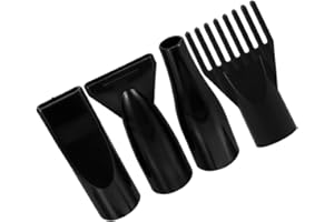 Beavorty 4pcs Hair Dryer Nozzle Attachment Set Abs Blow Dryer Replacement Parts round Nozzles for Pet