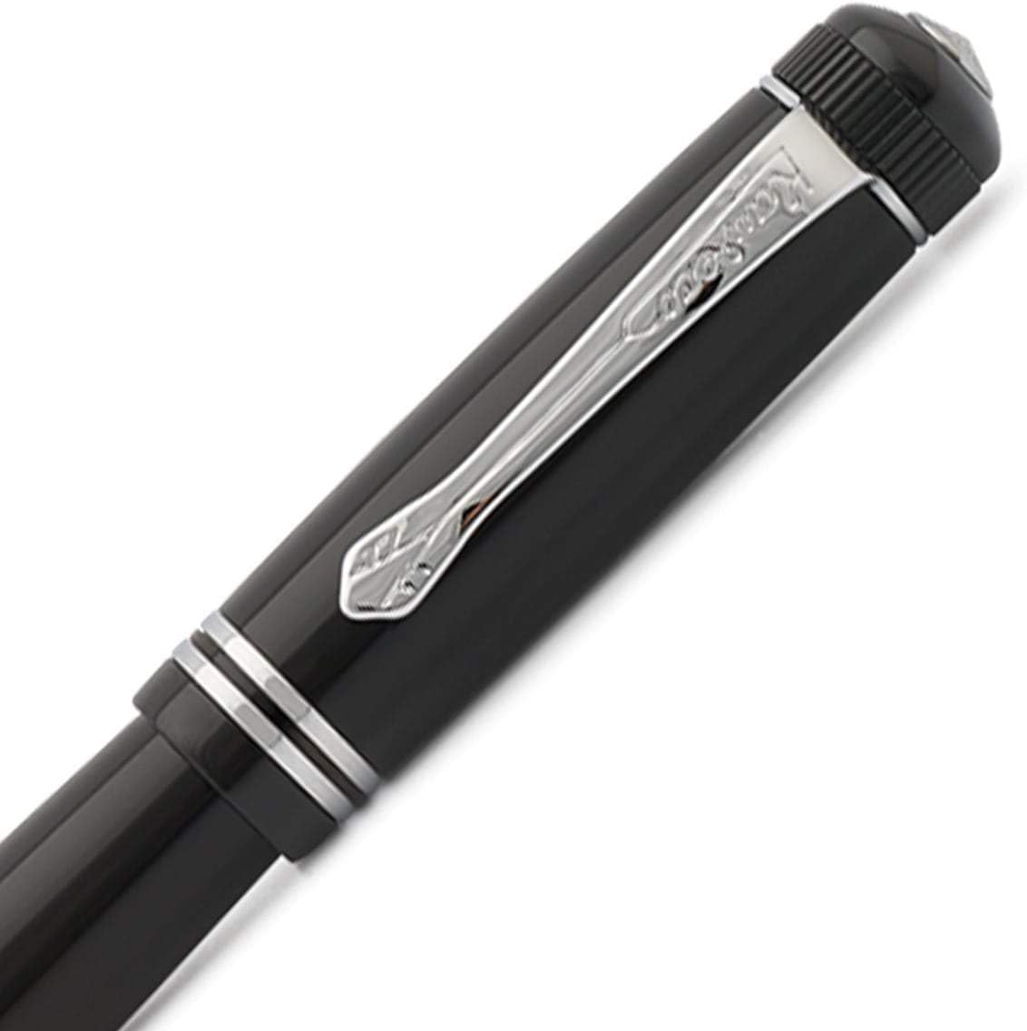 Kaweco DIA2 Fountain Pen Chrome I Premium Acrylic Pen for Ink Cartridges I Nostalgic Stylograph with Chrome Details 16 cm I Nib: B (Broad) - Image 4