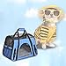 Pet Carrier, PYRUS Soft-Sided Kennel Cab Folding Soft Dog Crate Pet Travel Carrier Bag for Dogs Cats and Puppies ( Blue )