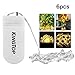 KINGTOP Led String Lights 6 Pack Fairy Micro Lights 2M 20 LEDs Battery Powered Silver Wire Waterproof Lights for Holiday Party Wedding Centerpiece Bottle Decoration [Energy Class A+]
