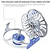 Maxcatch Avid Fly Fishing Reel with CNC-machined Aluminum Alloy Body 3/4,5/6, 7/8wt (Silver,Black,Blue,Green) (Silver, 3/4 wt)