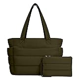 TOPDesign Puffer Tote Bag for Women, Lightweight