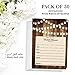DB Party Studio Rustic Bridal Shower Invitations with Envelopes (Pack of 50) Wood & Lights Fill In Bridal Shower Invites Excellent Value Wedding Party Invitations VI0007