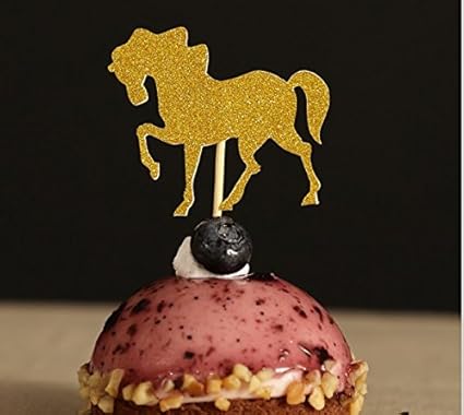Amazon Com Areena Shop Horse Cupcake Toppers Derby Bridal Shower