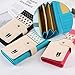 Youyouchard Kpop BTS Love Yourself PU Long Wallet for Girls Womens Bifold Wallet Money Card Holder Fashion Clutch Purse(Blue)