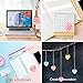 JERUIX Heart-Shaped Sticky Notes Posted Self-Adhesive Paper Notes Facilitated Stickers Notepads Sticky Marker, 2 Pads (100 Sheets/Pad)