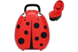 My Carry Potty - Ladybug Travel Potty, Award-Winning Portable Toddler Toilet Seat for Kids to Take Everywhere