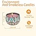 TQQFUN Scented Candles Gift Set Natural Soy Wax, Colored Wax Portable Travel Tin Candle, Jasmine, Rose, Lavender, Sandalwood for Stress Relief, Food Grade Flavor Aromatherapy Candles – 4 Packthumb 3