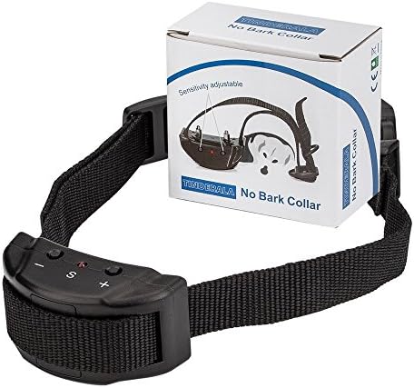 TINDERALA Bark Collar with 7 Adjustable Sensitivity and Intensity Levels Dog Bark Collar Rechargeable Harmless Anti Bark Collars humane for Medium Large Dogs