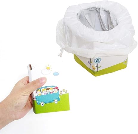 Househome Pot Bebe Toilette Pot Hygienique Instantane Jetable Portatif Pliable De Secours Avec 5 Sacs Pour Le Voyage De Route D Enfants Campant Se Deplacant Randonnee Etc Amazon Fr Bebes Puericulture