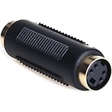 NANYI S-Video Female to Female Mini Din 4 PIN Composite Cable Adapter, Gender Change Coupler Extension Connector Adapter for 