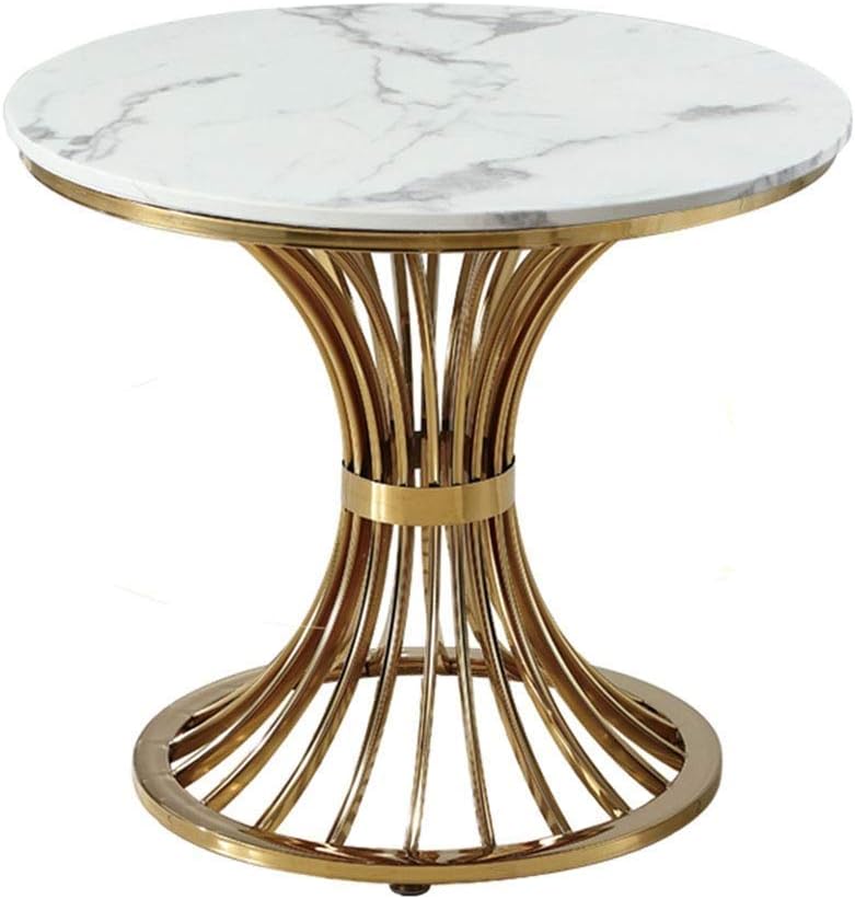 Lcxliga Living Room Table Furniture Marble Coffee Table Gold