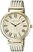 Anne Klein Women's AK/2134CRGB Gold-Tone Mesh Bracelet Watch