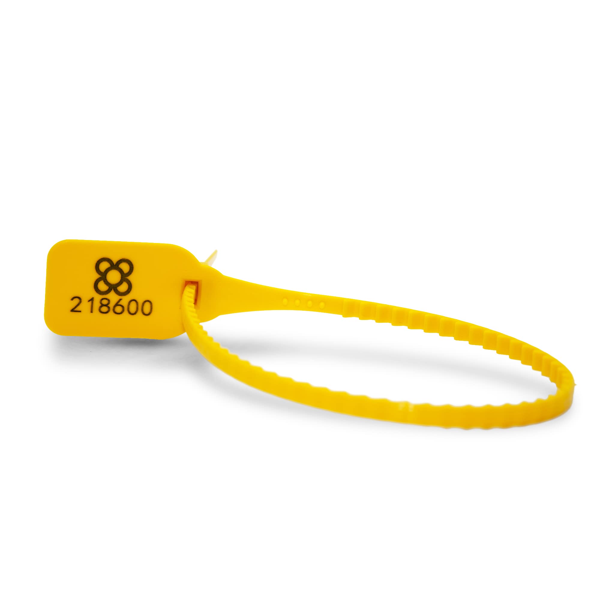 DOJA Barcelona | Yellow Plastic Security Tags | Pack 200 | 36 cm Length | Numbered Seals, fire Extinguisher Tags, Luggage tag, Door Seal, Plastic Container, Door Security Among Other uses.