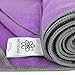 Mettadali Yoga Towel with Corner Pockets + Free Spray Bottle - Slip Resistant & Sweat Activated Gripping Microfiber - Super Soft, Absorbent & Fast Drying (Purple, 72