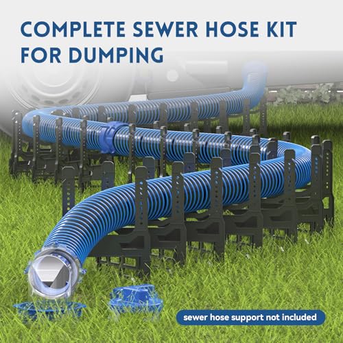 DUMPMAN RV Sewer Hose Kit, 2 * 10 Ft Sewage Hose photo 8