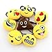 WARMBUY 2 Inch Mini Emoji Plush Key chains Set of 8