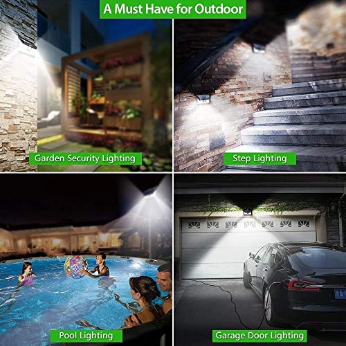 image for Pinador 58 LED Super Bright Solar Lights, 3 Modes. Wireless Motion Sen