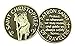 Religious Gifts Silver and Black Tone Patron of Travelers Saint Christopher Devotional Prayer Token, 1 1/8 Inch
