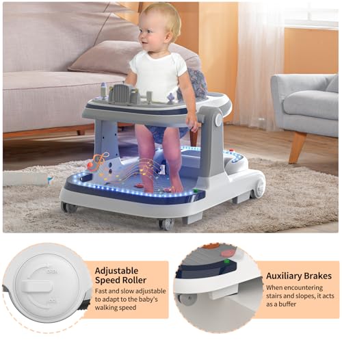 Baby Walker, Walker Bouncer, LearningSeated, Music, Adjustable Height