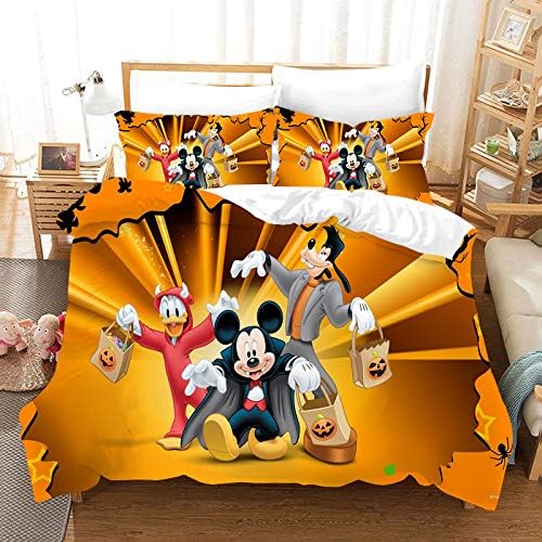 Bedding Linen 3pc Mickey Minnie Mouse Duvet Cover Duvet Cover Gorgeous Cartoon Mickey Minnie Mouse Bedding Set 100 Polyester Kids Boys And Giry Bed Set 1 Duvet Cover 2 Pillowcase Twin
