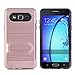 Galaxy On5 Case,AutumnFall Hybrid Dual Layer Armor Defender Protective Case Cover with Kickstand for Samsung Galaxy On5 G550 (Rose Gold)
