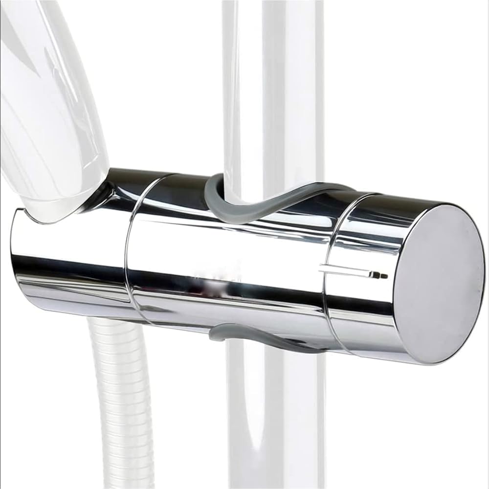 ZOTTI Adjustable Shower Head Holder Slide Part Chrome 18-25mm Universal Rust